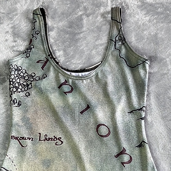 NWOT Blackmilk Middle Earth Map Dress ~ LIMITED Size Small - Picture 6 of 9